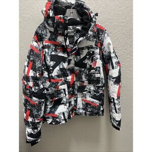 RIVIYELE Snow Ski Jacket Winter Sport Windproof Rain Size Small White Black